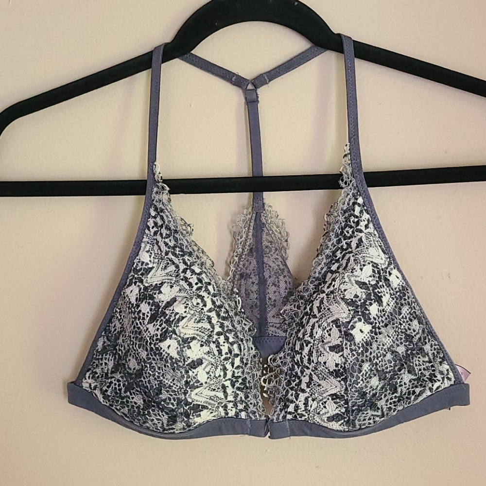 VS gray lace bralette